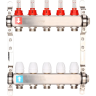 Коллектор регулируемый с расходомерами GAPPO G424,5 5-вых. X1